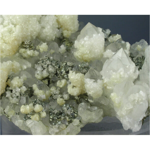 Quartz, Dolomite, Pyrite from Boldut Mine, Cavnic, Maramures Co., Romania - Image 4