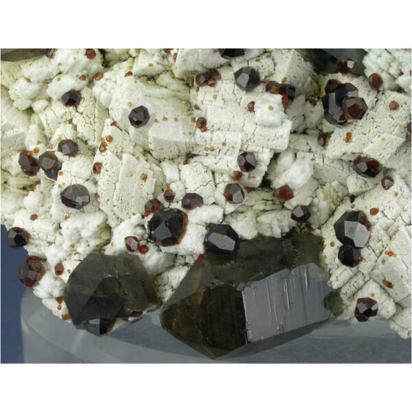 Spessartine, Smoky Quartz, Hyalite Opal, Feldspar from Wushan Mine, Fujian Province, China - Image 3