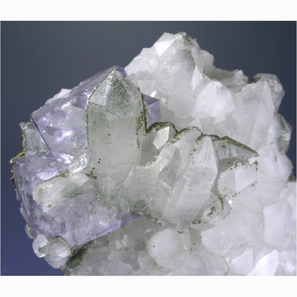 Fluorite, Quartz, Pyrite, Calcite, Chamosite from Yaogangxian Mine, Hunan Province, China - Image 7