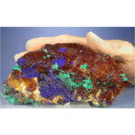 Azurite, Malachite from Aouli, Khénifra Province, Morocco