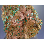 Rosasite, Ferroan Dolomite from Bou Bekker, Touissit, Morocco - Image 2