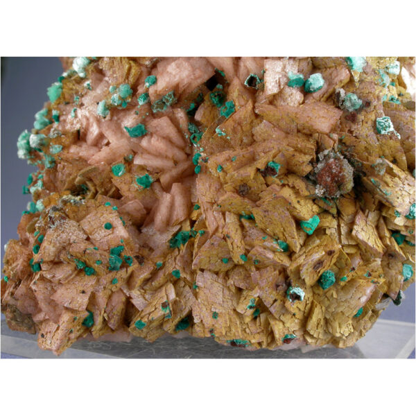 Rosasite, Ferroan Dolomite from Bou Bekker, Touissit, Morocco - Image 3