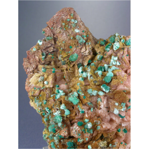 Rosasite, Ferroan Dolomite from Bou Bekker, Touissit, Morocco - Image 5