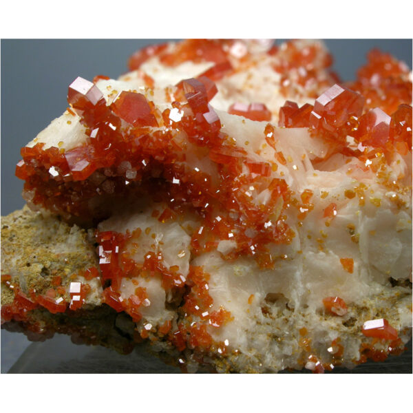 Vanadinite, Barite from Mibladen, Khenifra Province, Morocco - Image 6