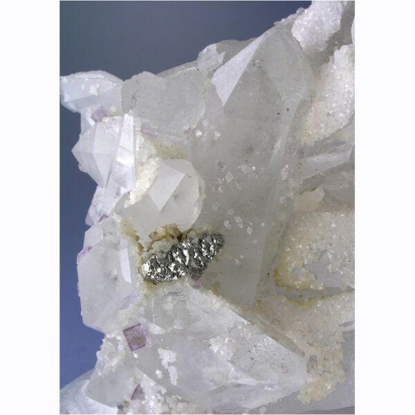 Quartz, Calcite, Fluorite, Arsenopyrite from Yaogangxian Mine, Hunan Province, China - Image 3