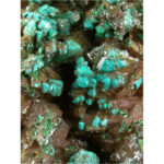 Rosasite, Ferroan Dolomite, Selenite from Bou Bekker, Touissit, Morocco