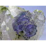 Fluorite, Quartz, Chamosite from Yaogangxian Mine, Hunan Province, China
